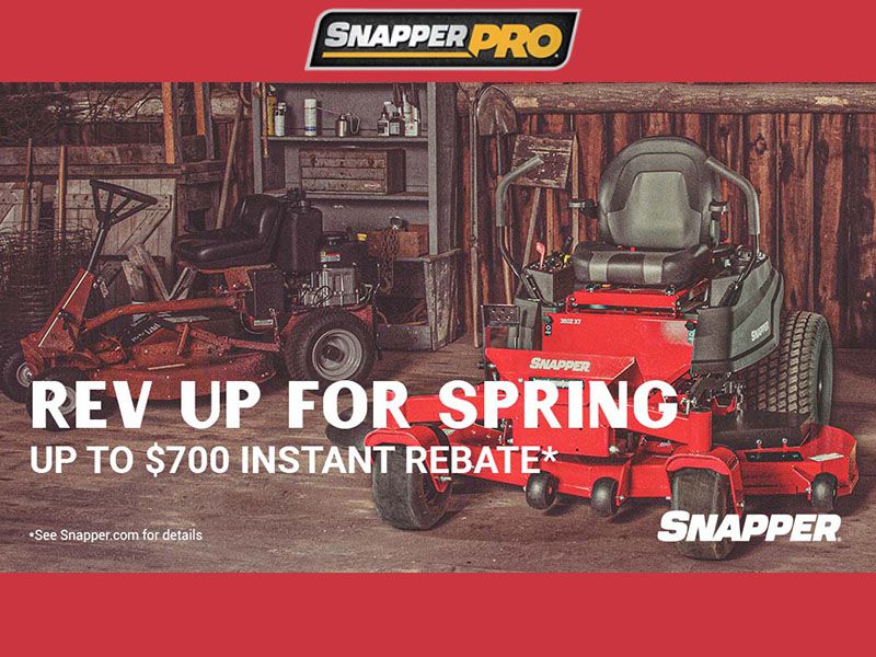 Snapper Pro - Rev Up for Spring - Up to $700 Instant Rebate