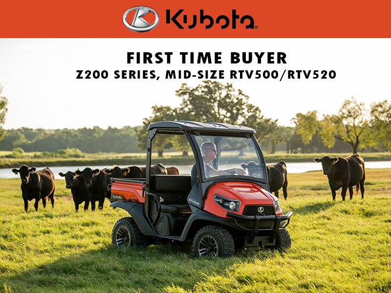  Kubota - First Time Buyer - Z200 Series, Mid-Size RTV500/RTV520