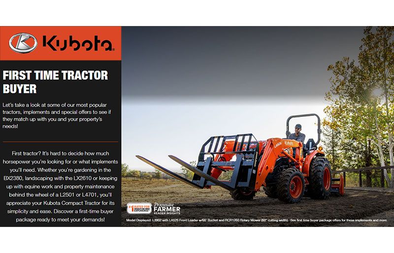 Kubota - First Time Tractor Buyer