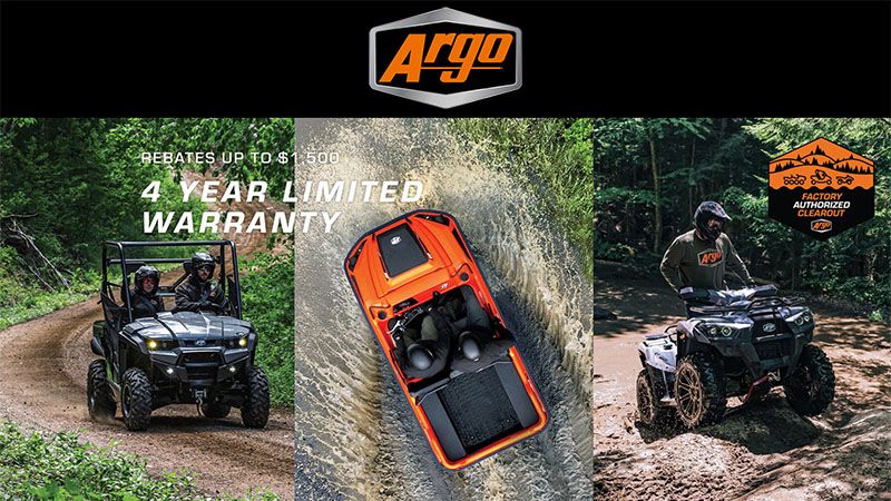 Argo - Rebates Up to $1,500 - 4 Year Limited Warranty