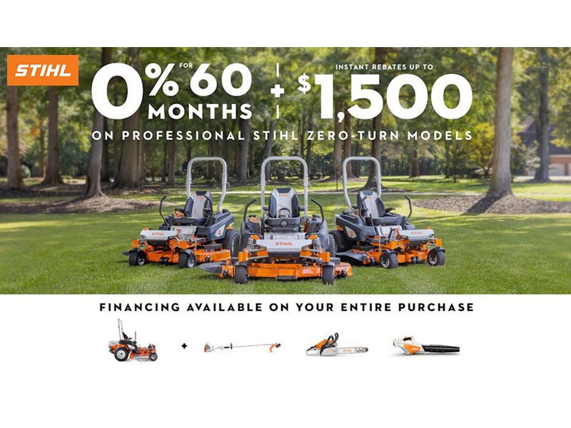 Stihl - 0% For 60 Months Financing and Instant Rebates on Select STIHL Professional Models