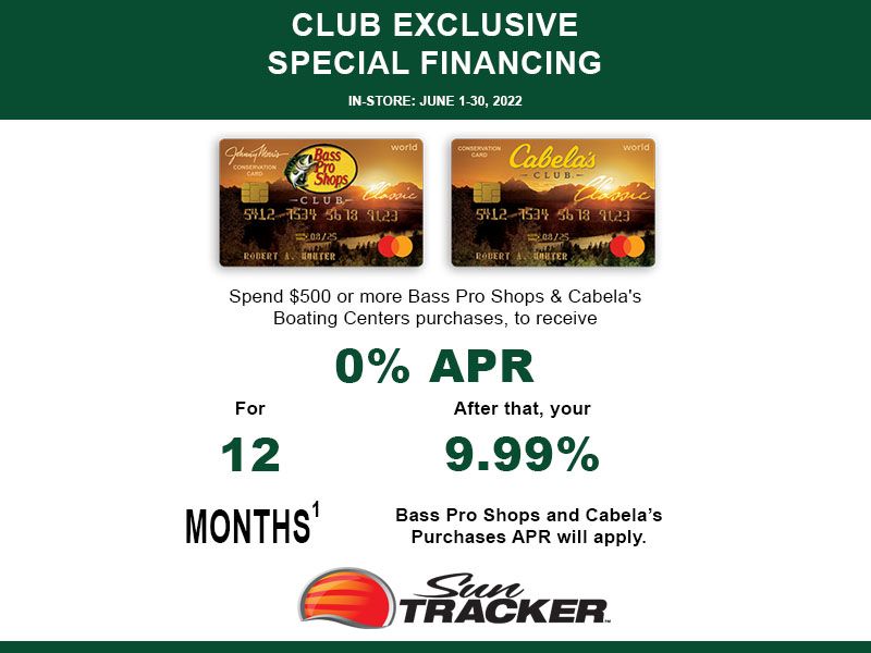  Sun Tracker - Club Exclusive Special Financing