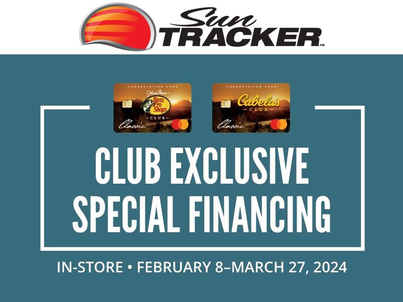 Sun Tracker - Club Exclusive Special Financing