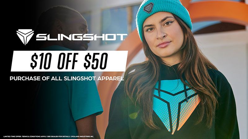 Slingshot - $10 off $50 Apparel