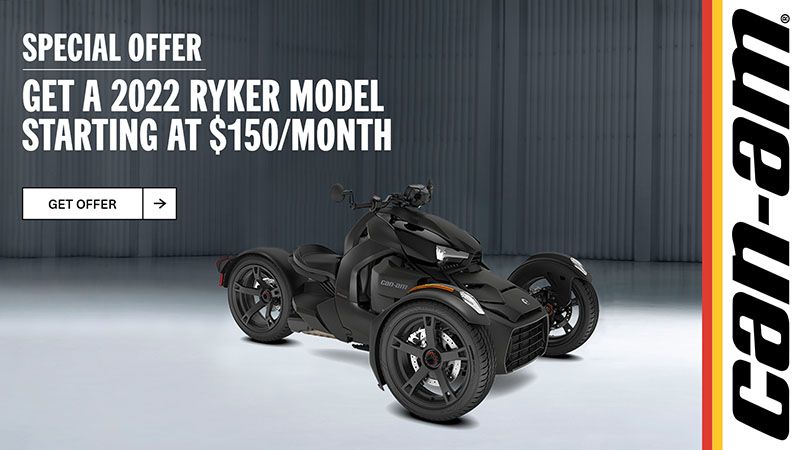 Can-Am - Get A 2022 Ryker 600 At $150 Per Month