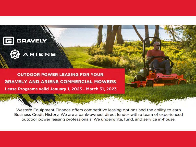Ariens USA - Western Equipment Finance Lease Plans