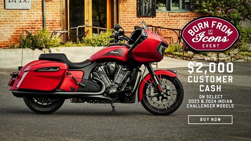 Indian Motorcycle - Up To $2,000 Customer Cash On Select 2023 & 2024 Challenger Models