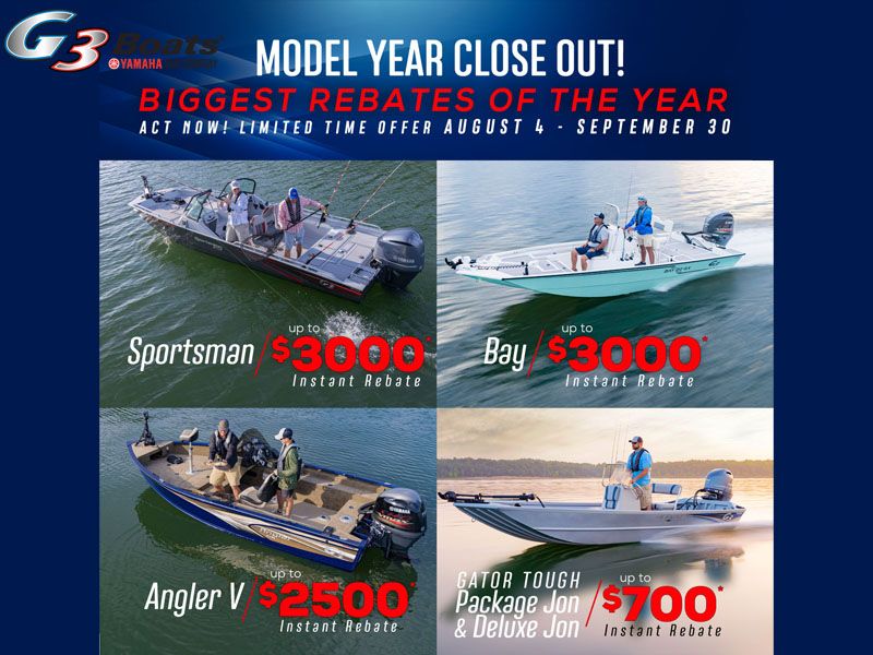G3 - Model Year Close Out! Biggest Rebates of The Year