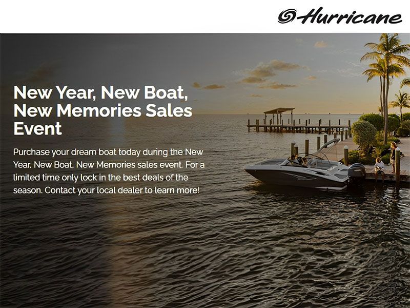 Hurricane - New Year, New Boat, New Memories Sales Event