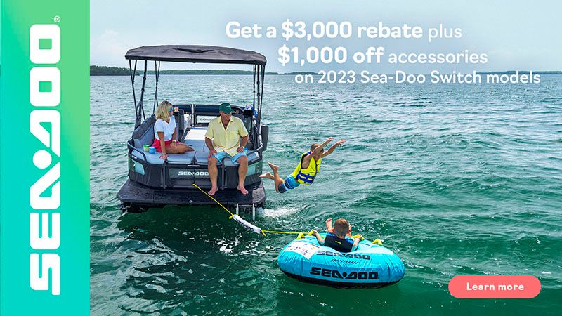 Sea-Doo - Get a $3,000 rebate plus $1,000 off accessories on all 2023 Sea-Doo Switch models
