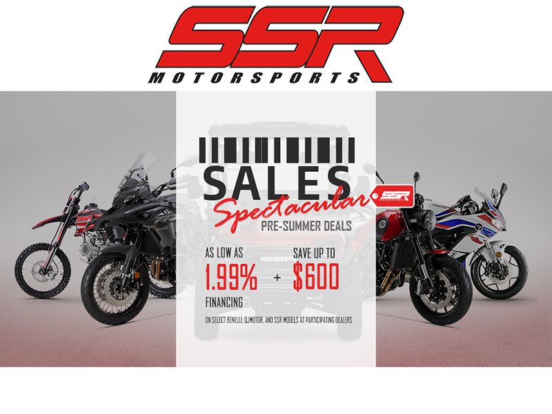SSR Motorsports - Sales Spectacular Pre-Summer Deals