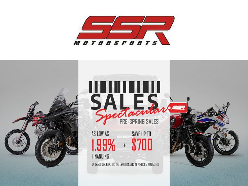 SSR Motorsports - Sales Spectacular Pre-Spring Sales