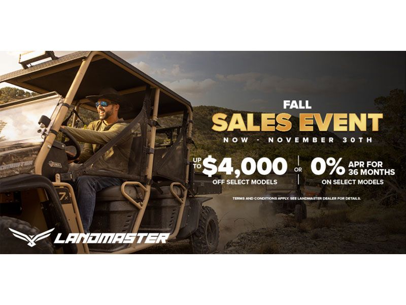 Landmaster - Fall Sales Event