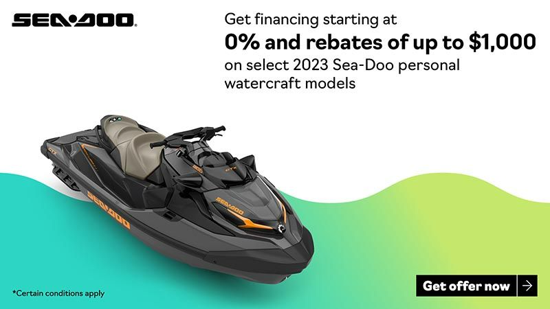 Sea-Doo - Get financing starting at 0% and rebates up to $1,000 on 2023 Sea-Doo personal watercraft models