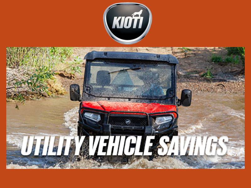 Kioti - Utility Vehicle Savings