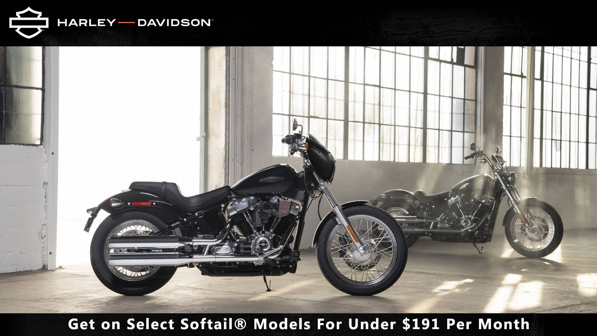 Harley Davidson Get On Select Softail Models For Under 191 Per Month Available At Harley Davidson Of Valparaiso Valparaiso In