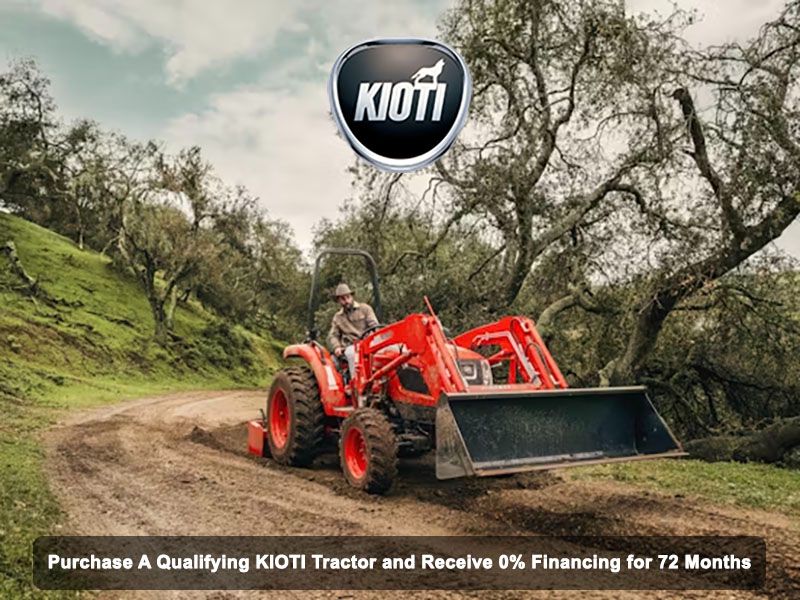 Kioti - Purchase A Qualifying KIOTI Tractor and Receive 0% Financing for 72 Months