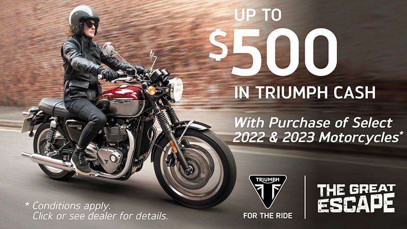 Triumph - Great Escape Sales Event