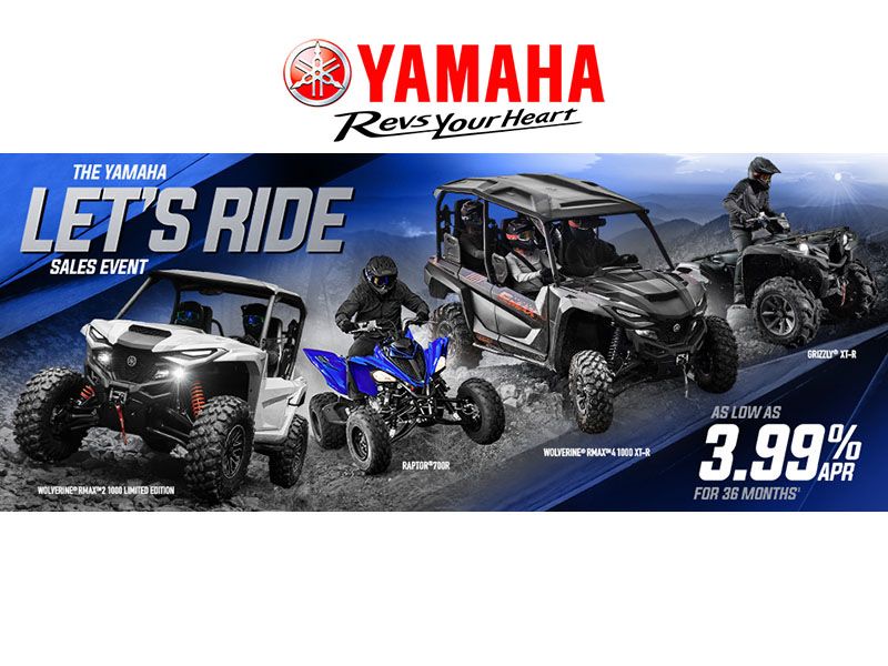 Yamaha Motor Corp., USA Yamaha - Let's Ride Sales Event - SxS