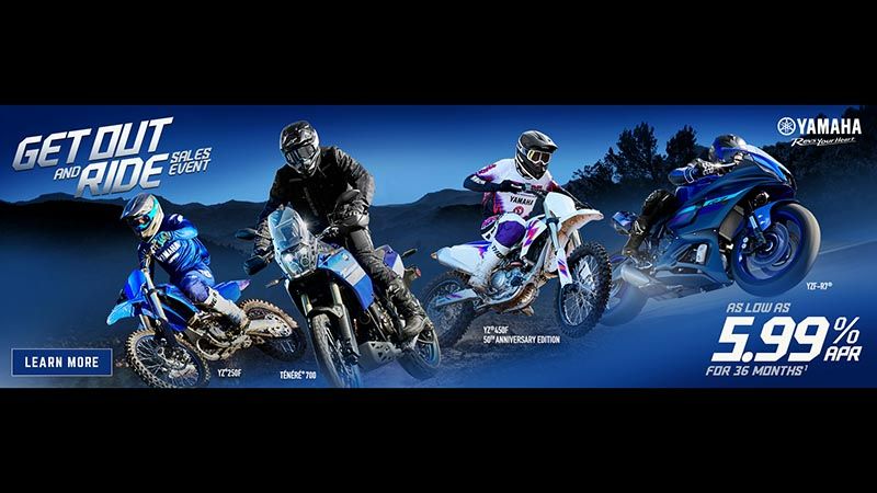 Yamaha Motor Corp., USA - Get Out and Ride for As Low As 5.99% APR for 36 Months