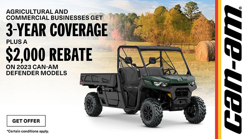 Can-Am - AG / Comm - 3 Years Of coverage for Defender
