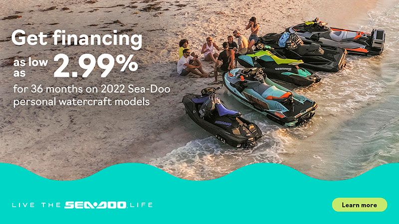 Sea-Doo - Get Financing As Low As 2.99% For 36 Months On 2022 Personal Watercraft Models