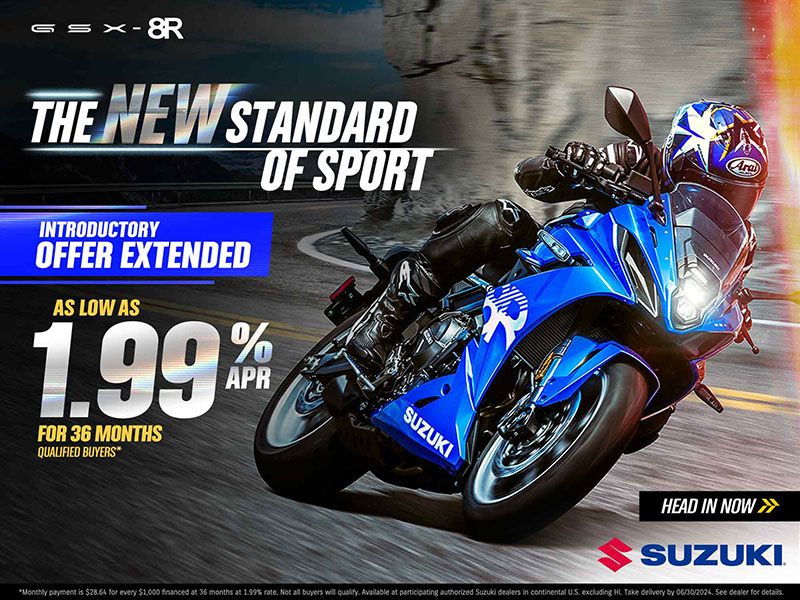 Suzuki Motor of America Inc. Suzuki - Introductory Offer - As Low As 1.99% APR for 36 Months