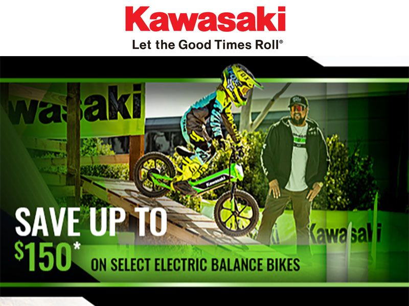 Kawasaki - Save Up to $150 on Select Electric Balance Bikes