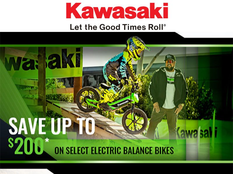 Kawasaki - Save Up to $200 on Select Electric Balance Bikes