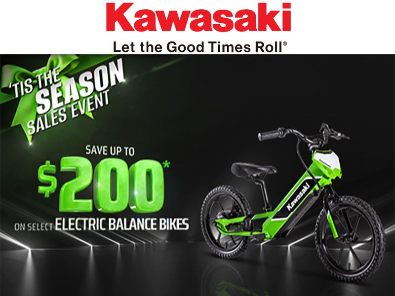 Kawasaki - Save Up to $200 on Select Electric Balance Bikes