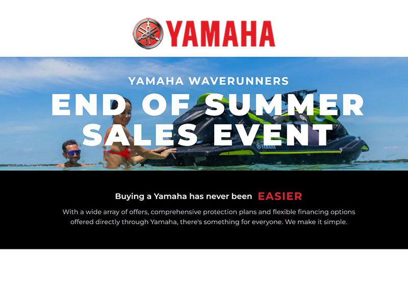 Yamaha Motor Corp., USA Yamaha - End of Summer Sales Event - Waverunners