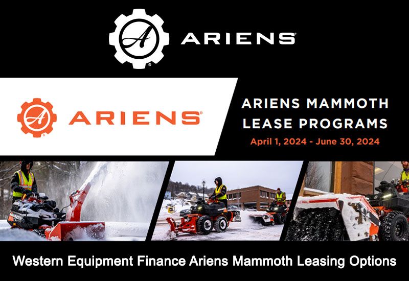 Ariens USA - Western Equipment Finance Ariens Mammoth Leasing Options