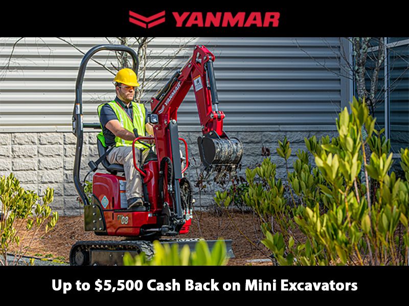 Yanmar - Up to $5,500 Cash Back on Mini Excavators