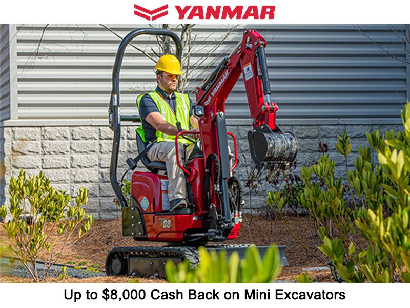 Yanmar - Up to $8,000 Cash Back on Mini Excavators