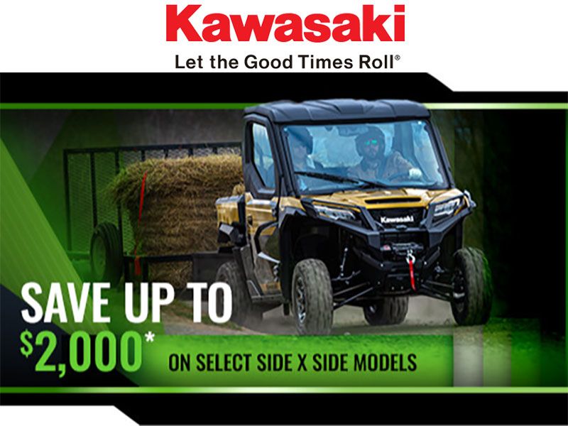 Kawasaki - Save Up to $2,000 on Select Side x Side Models