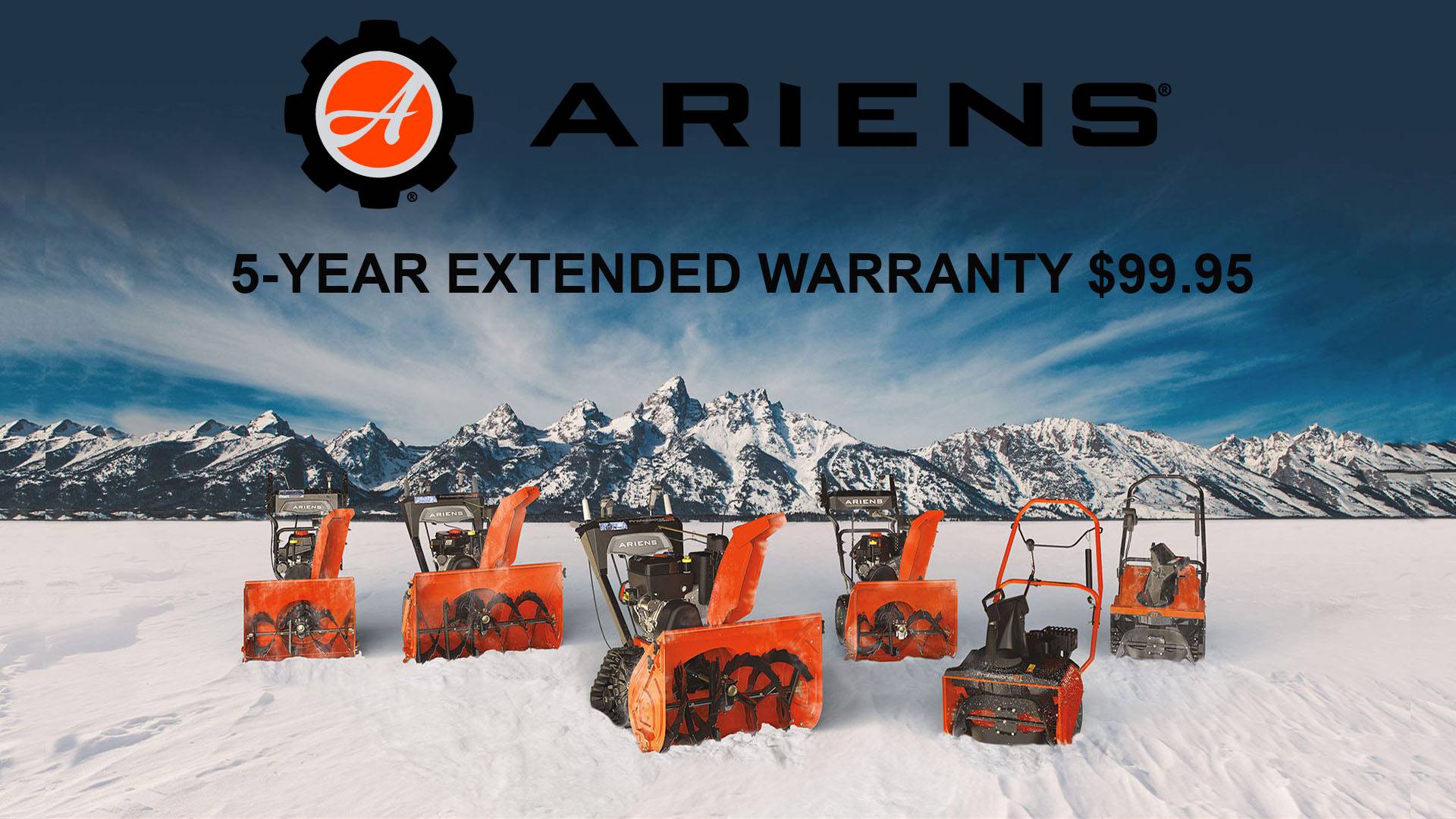 Ariens USA 5Year Extended Warranty 99.95 Promotion Ariens USA