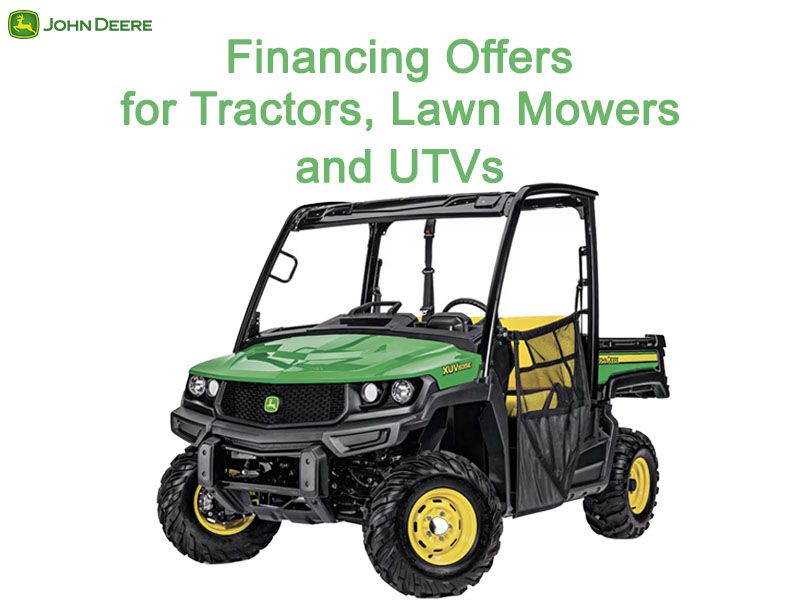 John Deere - Financing Offers for Tractors, Lawn Mowers and UTVs