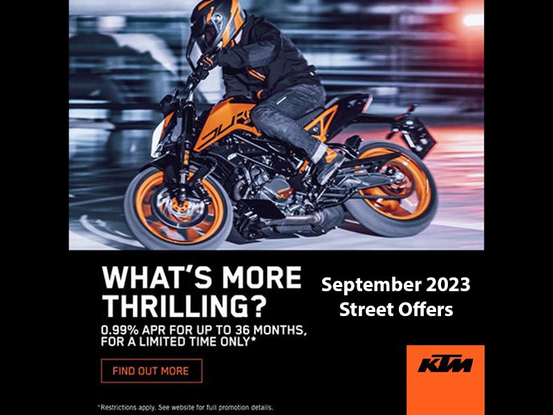 KTM - September 2023 Street Offers