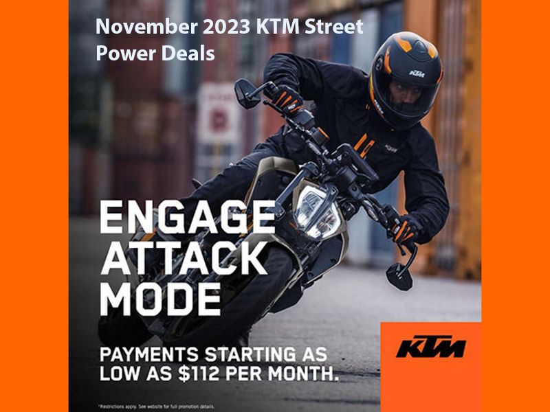 KTM - November 2023 KTM Street Power Deals