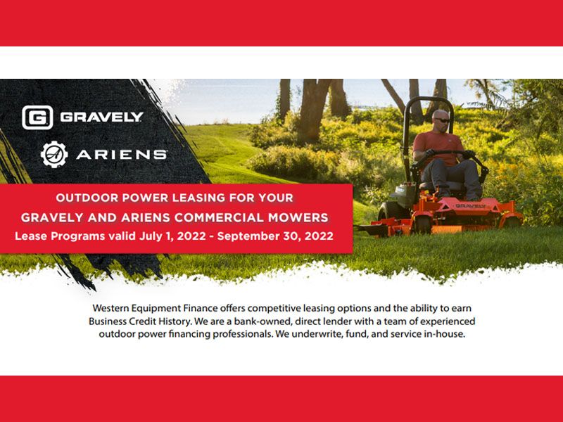 Gravely USA - Western Equipment Finance - Lease Plans