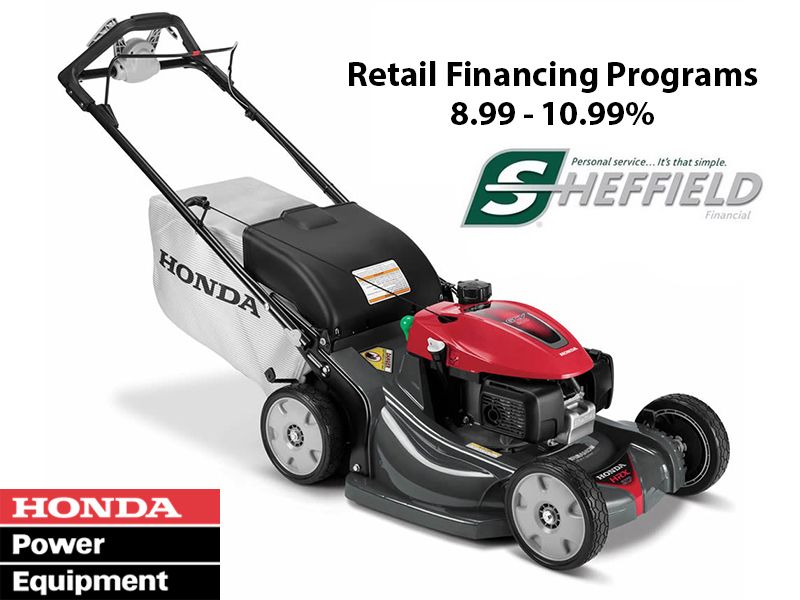 Honda Power Equipment - Sheffield Retail Financing Programs 8.99 - 10.99%