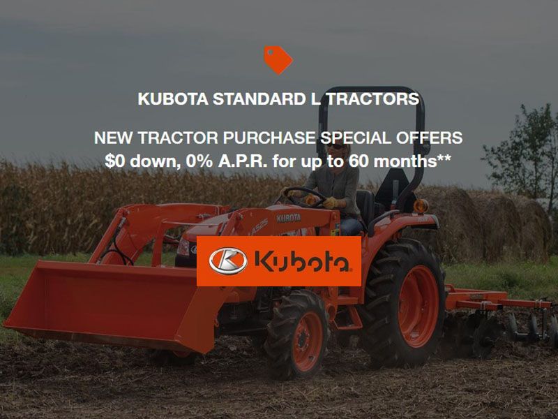 Kubota - Standard L Tractors New Tractor Purchase Special Offers