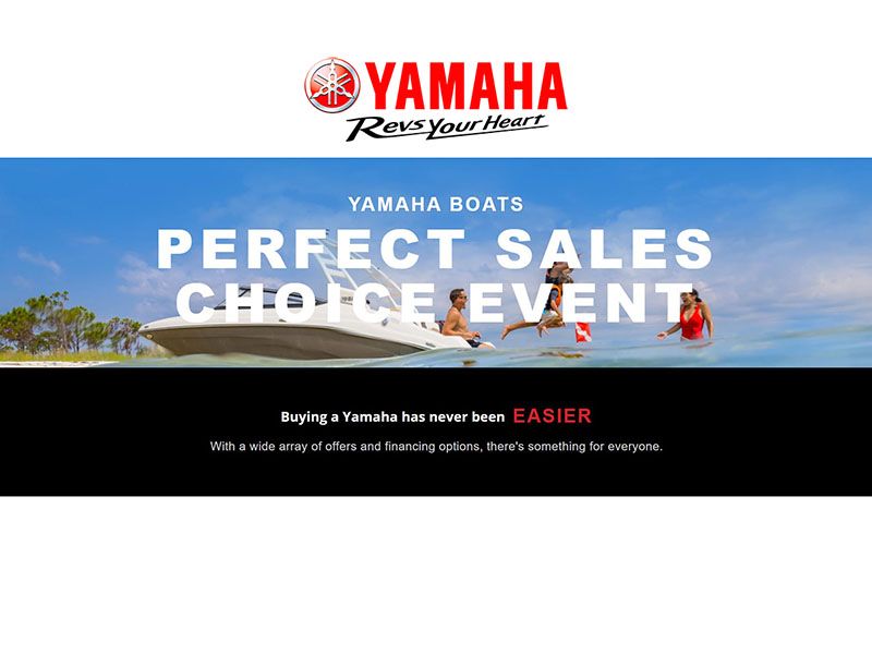Yamaha Motor Corp., USA Yamaha - Perfect Sales Choice Event - Boats