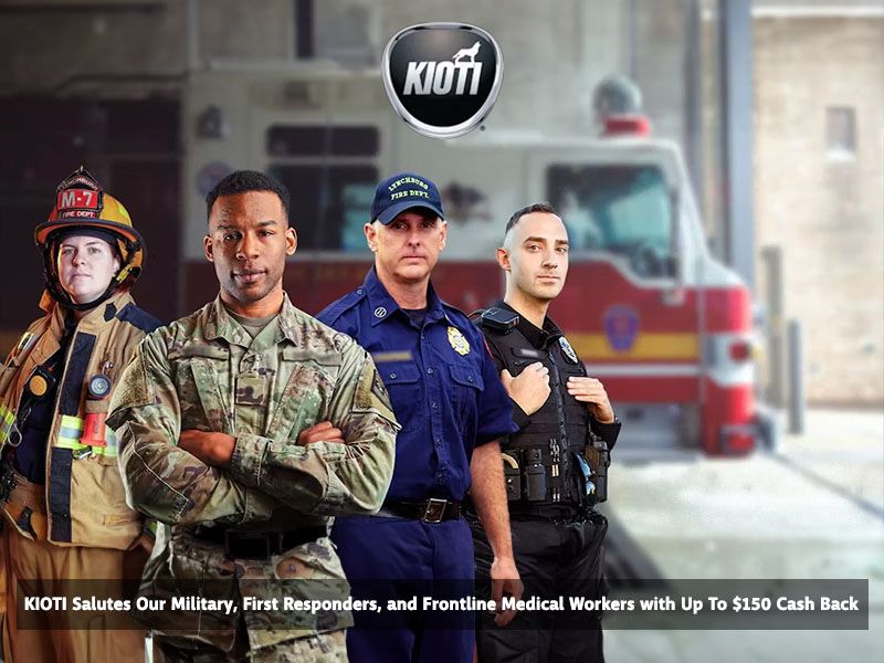 Kioti - KIOTI Salutes Our Military, First Responders, and Frontline Medical Workers with Up To $150 Cash Back