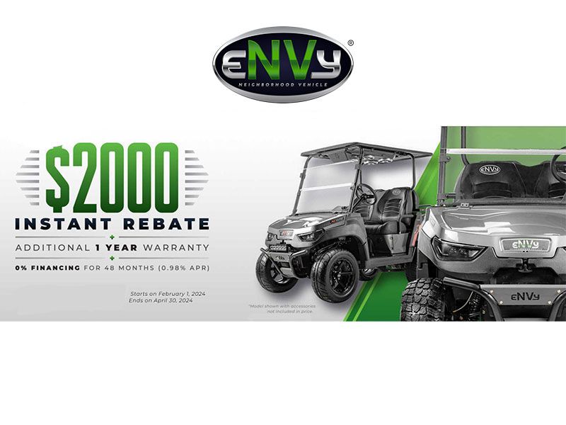 eNVy Electric Neighborhood Vehicle - Sales Event - $2000 Instant Rebate