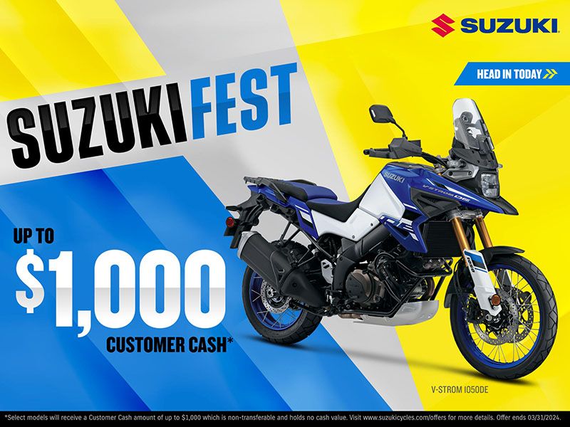 Suzuki Motor of America Inc. Suzuki - SuzukiFest - Customer Cash