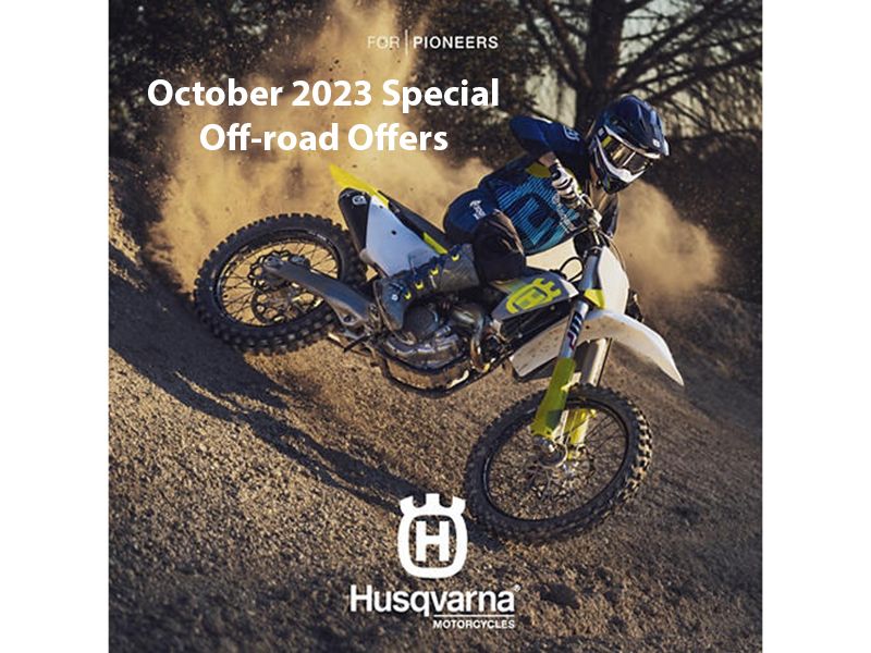 Husqvarna - October 2023 Special Off-road Offers