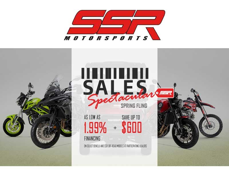 SSR Motorsports - Sales Spectacular Spring Fling