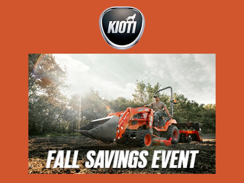  Kioti - Fall Sales Event