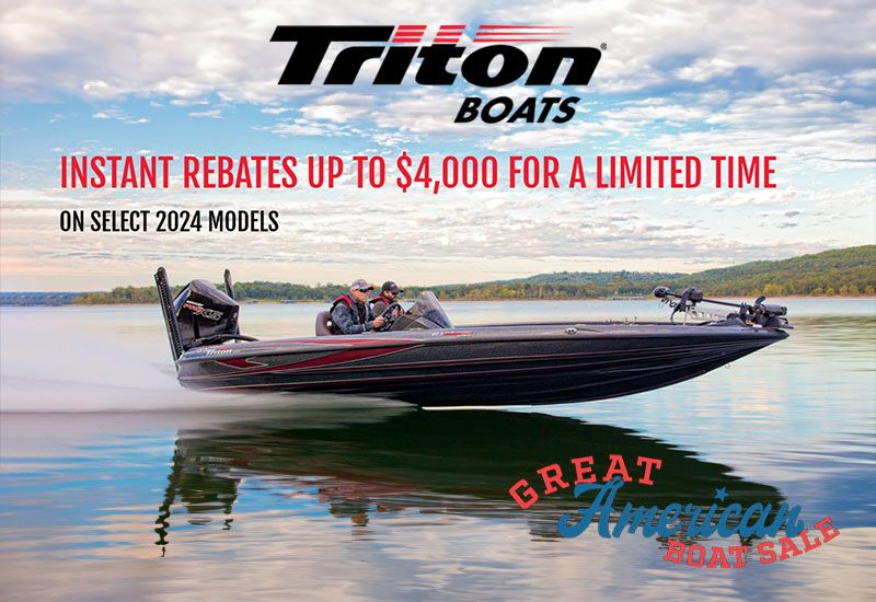 Triton - Great American Boat Sale - Instant Rebates Up To $4,000 For A Limited Time